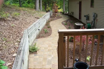 Spanish Tile Walkway — Landscape Construction project by Majestic Services Of Michigan in Ada
