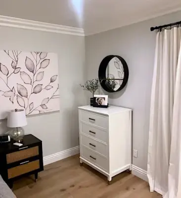 California Chill Bedroom by Misty Woods Design | Interior, Exterior & Lighting