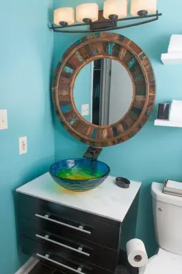 Spa Sanctuary Bathroom — Interior Design & Decorating project by Creative Interior Designs By Lynda LLC
