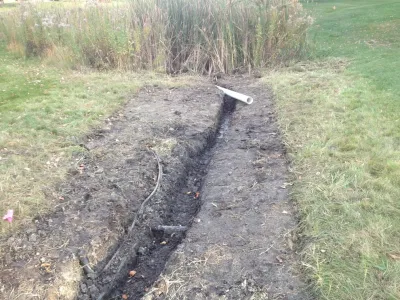 Delgany Drain-tile Project by Mark's Lawn Service, Inc.