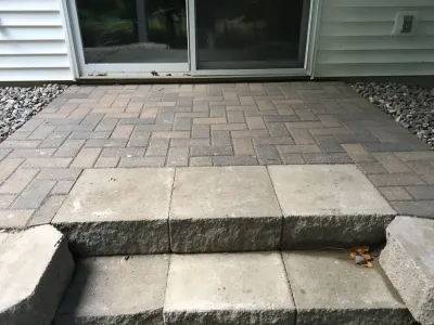 Retaining Wall Replacement - Maple Grove — Landscape Construction project by Mark's Lawn Service, Inc. in Maple Grove