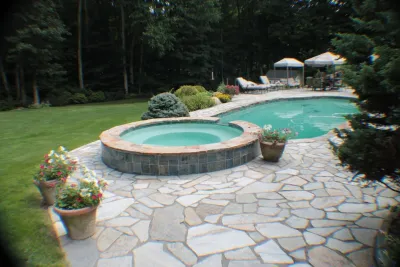 Traditional Backyard — Landscape Construction project by Martino Landscape Contractors Inc
