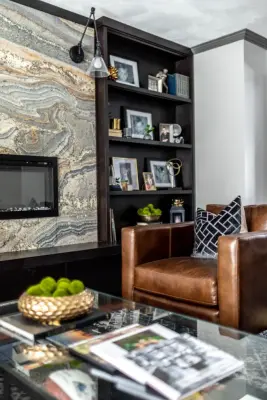 Clarence Living Room by Inspired Space Design, LLC