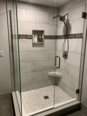 Clarkston Heights bathroom renovation — Interior Design & Decorating project by SKD Interiors LLC