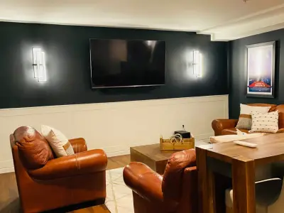 Modern Basement Renovation in Upper Marlboro — Interior Design & Decorating project by Creative Interior Designs By Lynda LLC
