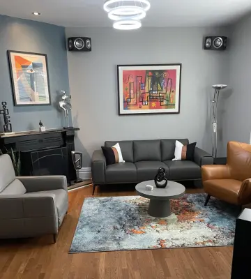 Modern Vibrant Art Hub — Interior Design & Decorating project by Miracle Makeover Designs, LLC