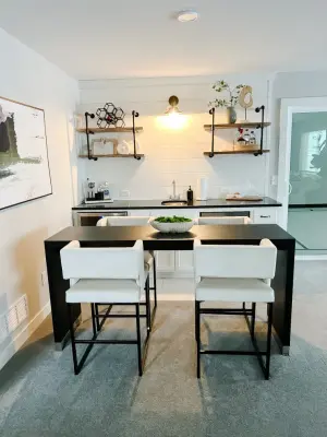 Cozy Basement Initiative by Teak & Olive Design Co.