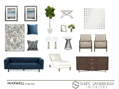Virtual Living Room Design — Interior Design & Decorating project by VanderHelm Interior Design