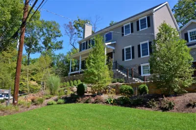 Landscape Front & Back | Pleasantville NY — Landscape Construction project by MG's Lawn Green Inc