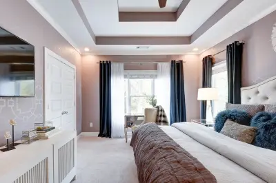East Atlanta | Transitional Main Bedroom Suite — Interior Design & Decorating project by Forbes Masters