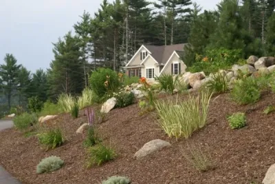 Landscape and Hardscape Entry — Landscape Construction project by Michael Therrien Landscaping, LLC in Bedford