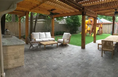 Outdoor Living Space — Landscape Construction project by Mike Ball Irrigation Landscape & Lighting
