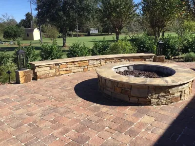 Outdoor Kitchen & Entertainment — Landscape Construction project by Mike Ball Irrigation Landscape & Lighting in Houston