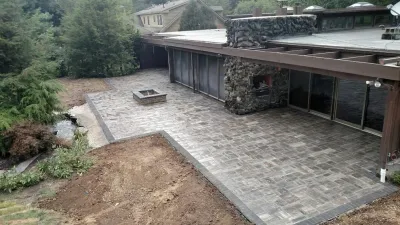 Fire Pit Installation by Mike's Clean Cut Landscaping, Inc