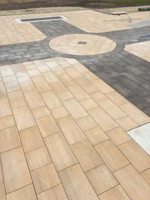 Brick Paver Installation 2 — Landscape Construction project by Mike's Clean Cut Landscaping, Inc
