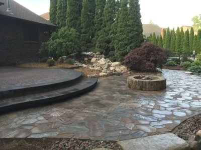 Hardscape Renovation — Landscape Construction project by Mike's Clean Cut Landscaping, Inc