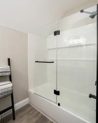 Country Style Bath — Interior Design & Decorating project by EDV Home Design
