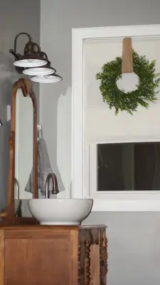 Country Style Bathroom — Interior Design & Decorating project by Willa Interiors