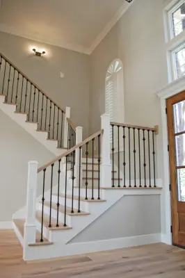 Country Home Stairway — Interior Design & Decorating project by Miralia Design Group