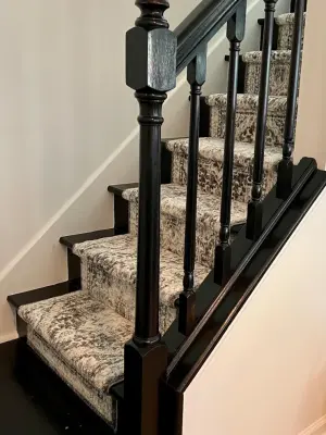 Farmhouse Staircase Makeover — Interior Design & Decorating project by JLWolfe Interiors LLC