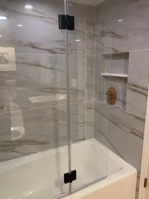 Ferrogari Hall Restroom — Interior Design & Decorating project by HD Designs