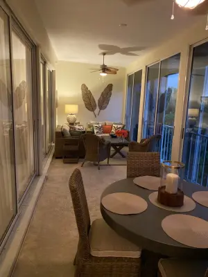 Florida Covered Porch Project by Sylvie Del Duca Interior Designs Services