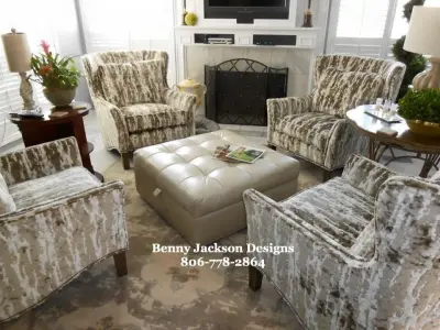 Quad Seating Lounge — Interior Design & Decorating project by Benny Jackson Designs
