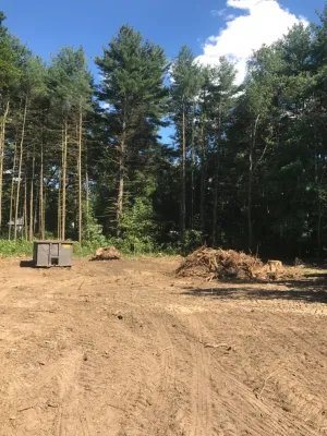 Land Clearing — Landscape Construction project by Millennial Landscaping, Inc. in Sudbury