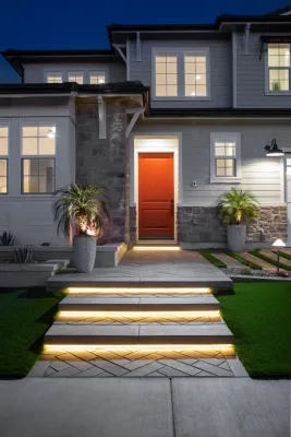 Huntington Beach: Outdoor Patio, Hardscape & Turf — Landscape Design project by 3D Solutions in Huntington Beach