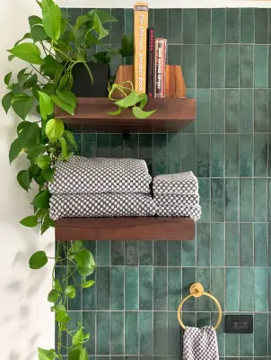 Trendy Adolescent Restroom — Interior Design & Decorating project by Parti Pris Design