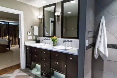 Men's Restroom Renovation — Interior Design & Decorating project by Salt Creek Interior Design LLC