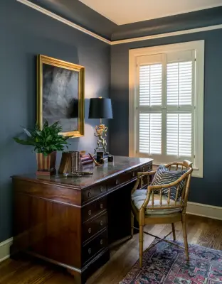 Gentleman's Workspace — Interior Design & Decorating project by Audrey Curl Interiors