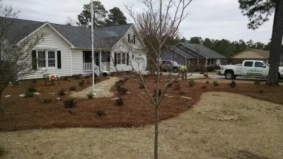 Landscaping, Lighting, Walkway - Cumberland Cty — Landscape Construction project by Miller's Lawn & Landscaping