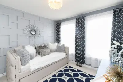Girls Empower Bedroom — Interior Design & Decorating project by Kate Grzymala Design