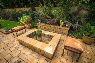 Small Courtyard Pool Design — Landscape Construction project by Mirror Lake Designs in Spring