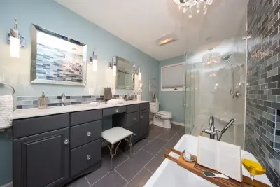 Stunning Primary Bathroom — Interior Design & Decorating project by Tipp Interiors