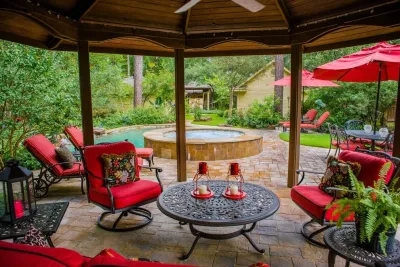 Wooded Backyard Oasis — Landscape Construction project by Mirror Lake Designs