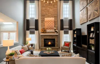 Spacious Family Room Design — Interior Design & Decorating project by Staging Spaces And Design