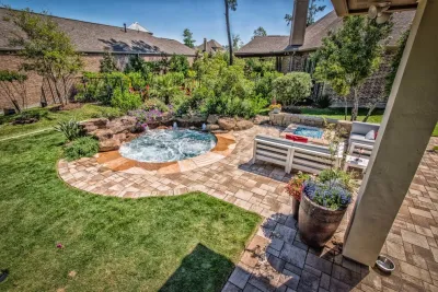 Meditation Courtyard and Spa — Landscape Construction project by Mirror Lake Designs