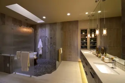 Hays Restroom — Interior Design & Decorating project by M.B. Designs