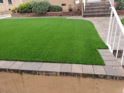 Glendale - Front Yard landscape and hardscape. by Moda Outdoor Living