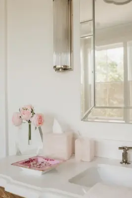 Her Restroom — Interior Design & Decorating project by Low Country Luxe