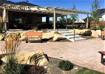 Modern Landscape - Retaining Wall Construction in Boise, ID