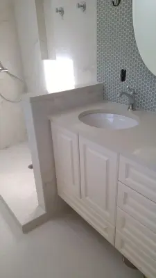 Compact Master Bath Renovation — Plumbing Services project by C Les Plumbing LLC