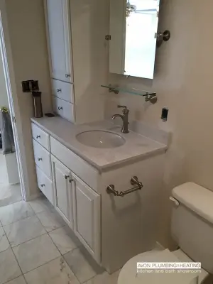 Grasso Bathroom Renovation — Plumbing Services project by Avon Plumbing & Heating