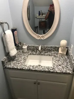 Powder Room Revamp — Plumbing Services project by J.C. Enriquez And Son Plumbing & Remodeling