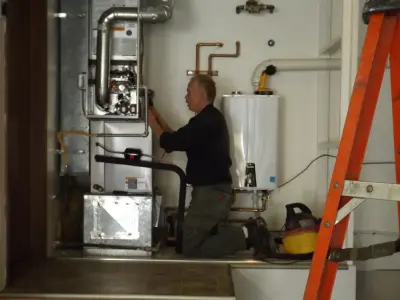Heat Pump Installation — Plumbing Services project by Day & Nite Plumbing & Heating Inc