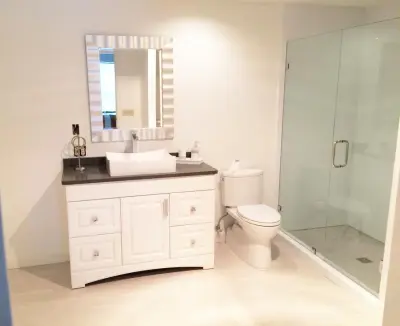 Extensive Master Bathroom Renovation - BEFORE & AFTER — Plumbing Services project by Elsmore Plumbing LLC