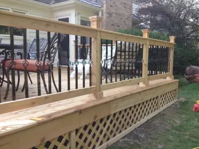 Cedar Deck in Libertyville — Plumbing Services project by Countryside Plumbing Sewer And Septic