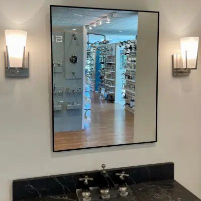 Metalika Framed Mirrors - Avon Plumbing & Heating Showcase - Avon, CT — Plumbing Services project by Avon Plumbing & Heating